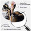 Horloge murale asymétrique en métal noir or Marble Splash I - Marble-1768008047