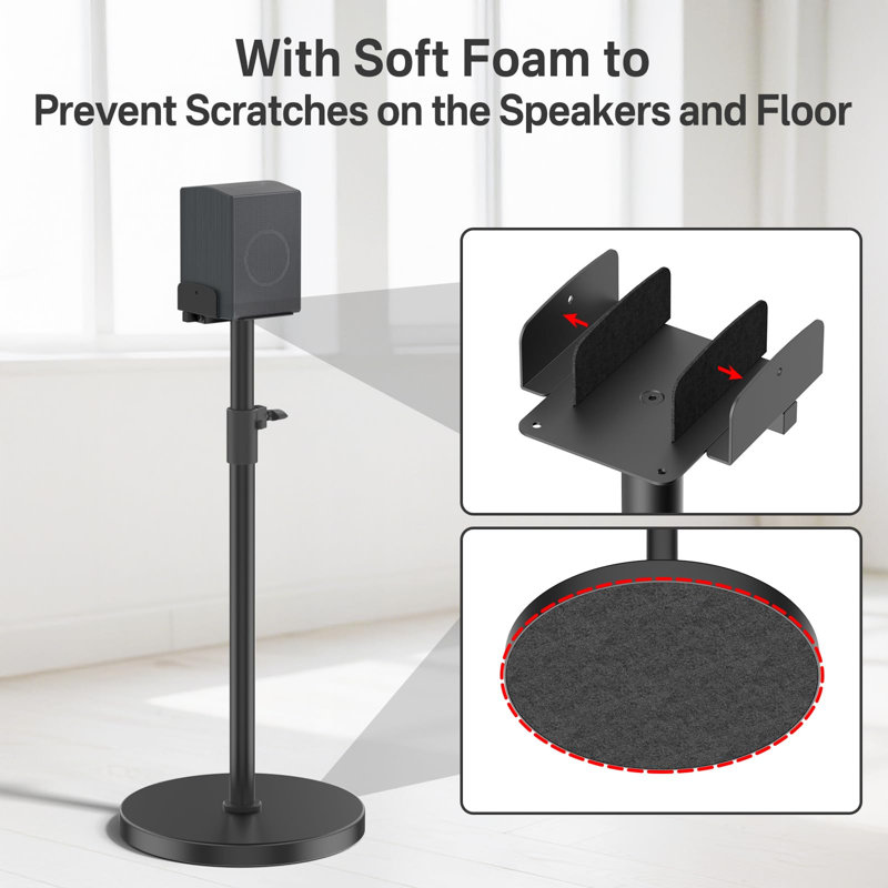 Heavy Duty Universal Bookshelf Speaker Stands