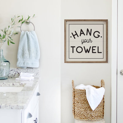 Bathroom Rules II - blanc par WA
