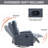 Manual Recliner Chair with Rocker and Swivel in Fabric-243792395