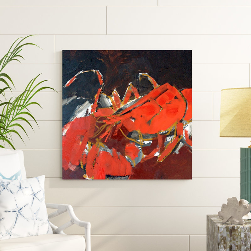 Homard abstrait IV, H 36 po x l 36 po x P 1,25 po
