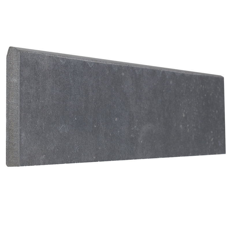 Garniture de tuile de moulure en porcelaine 12 po x 3 po gris en fer Fairfield