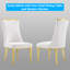 Chaise parsons capitonnée en velours-131513381