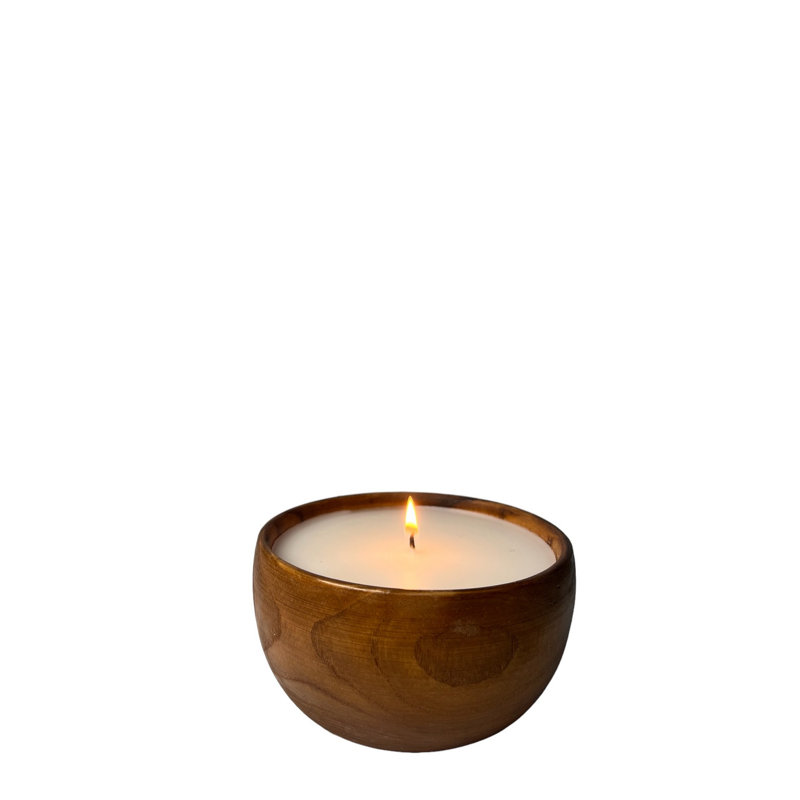 Wood Tabletop Candlestick