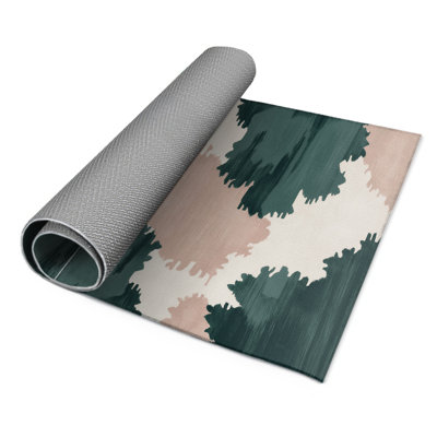 Tapis intérieur et extérieur gris Watercolor