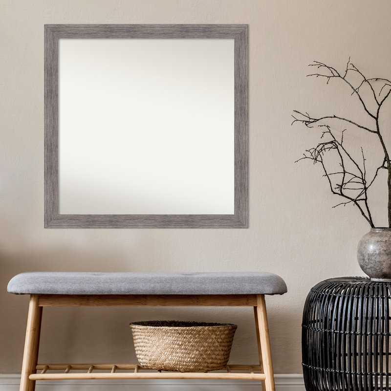 Miroir de salle de bain mural, H 29,5 po x l 29,5 po