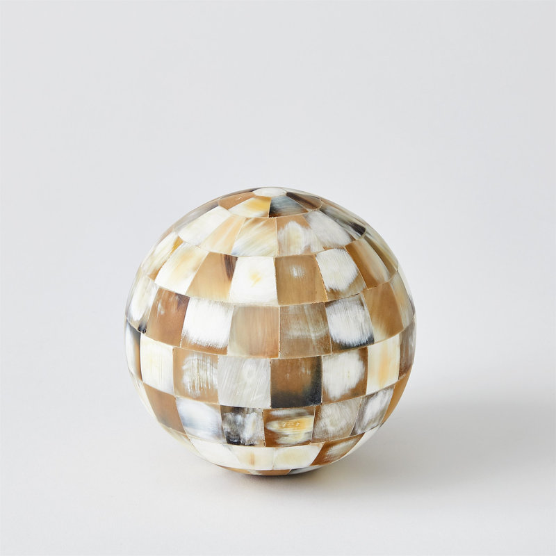Horn Sphere, 5.25" H x 5.25" W x 5.25" D