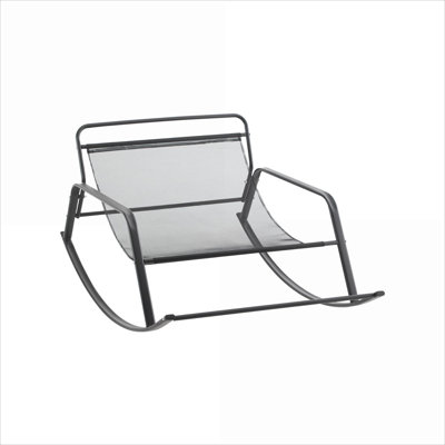 Chaise berçante inclinable en cuir BEIMO