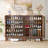 20-Pair Shoe Storage Cabinet with Louvered Doors-1933691637