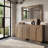 2 Door Accent Cabinet,Solid Wood Storage Cabinet with Adjustable Shelf-1305800467-1306330628