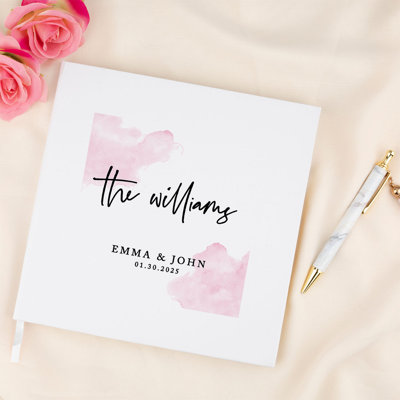 Livre d'or de mariage d'automne personnalisé