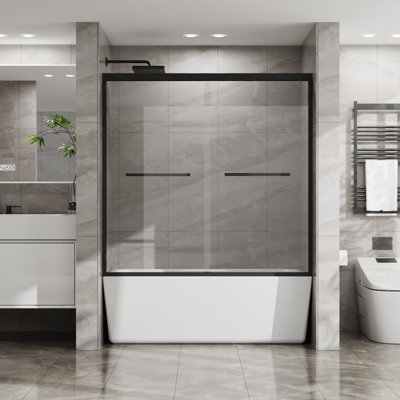 56-60"W x 58"H Aluminum Framed Tub Doo