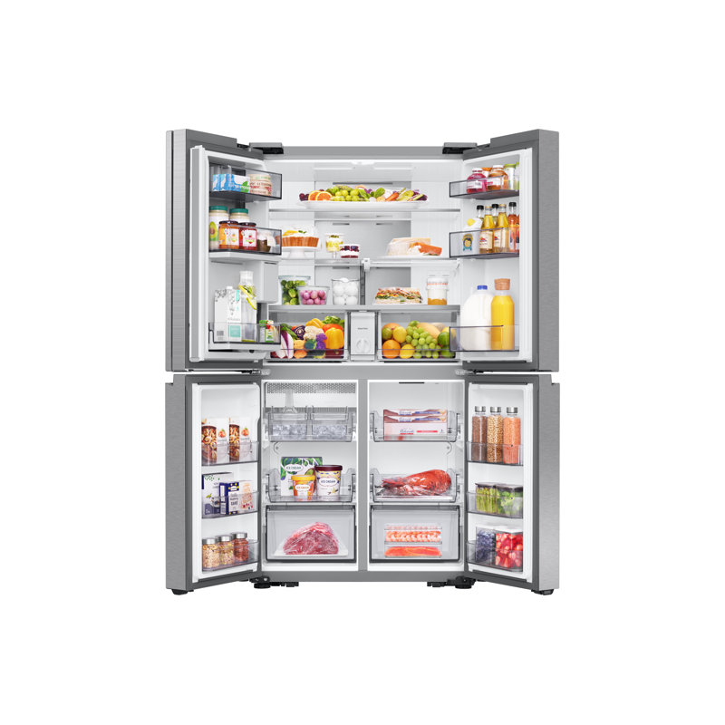 36" French Door Freestanding Refrigerator Counter Depth, Silver