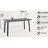 54.76 Expandable Dining Table, Rectangular, Gray With Black Metal Legs, Medieval Industrial Style For Family & Friends Gatherings Modern Kitchen Rectangular , Expandable, Theme