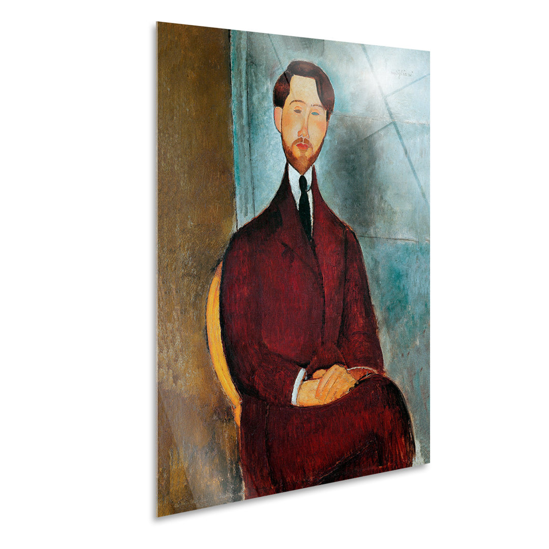 Wandbild Mann mit sitzendem Bart von Amedeo Modigliani