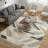 Modern Geometric Turkish Machine Woven Area Rug in Black/Beige/Gray-1763716538