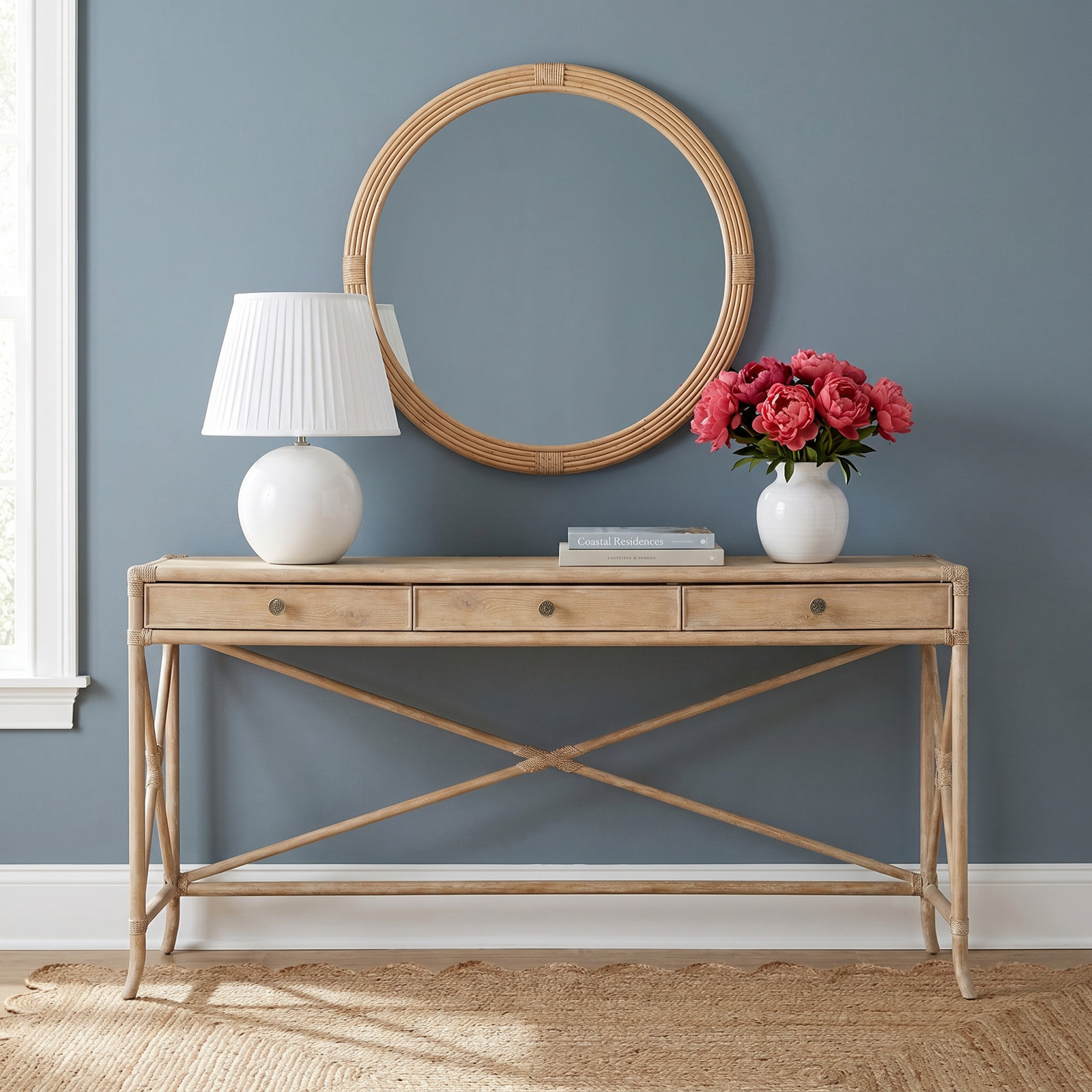 Bellmont 74" Console Table, Black Sand