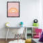 «Mauve & Orange Rainbow Floater», art mural par Dominique Vari-197093906-197093999