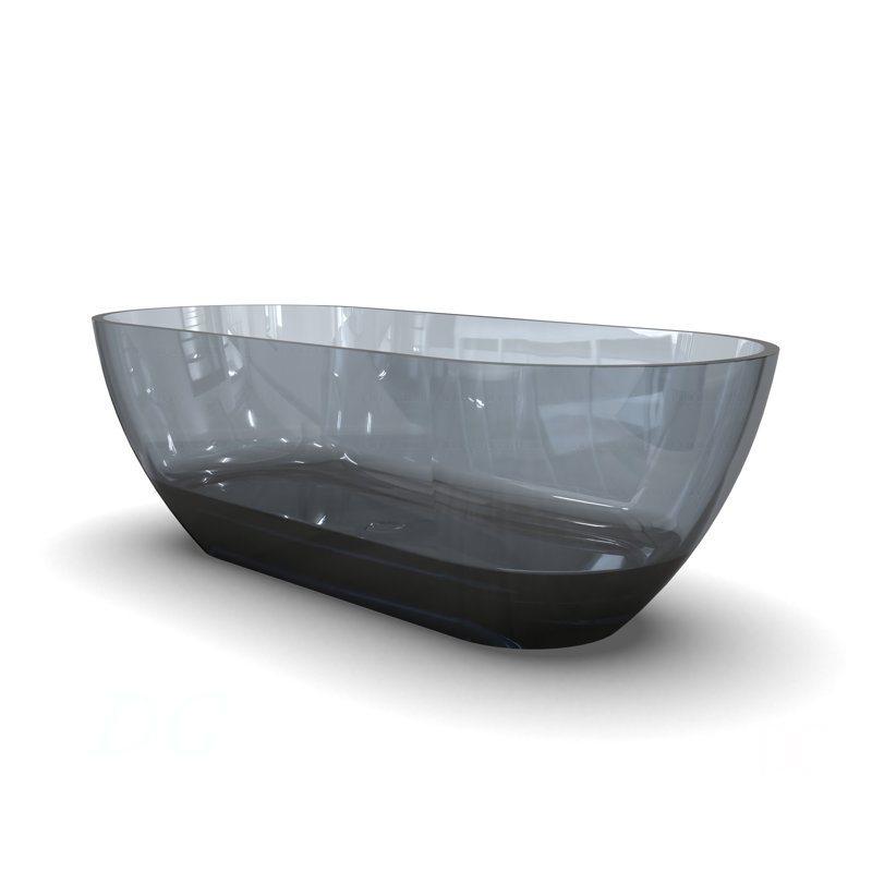 Baignoire de trempage autoportante 68,9 pouces