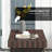Outdoor End Table With Pe Weave - To Elements Folding In Brown Suitable For Various Locations