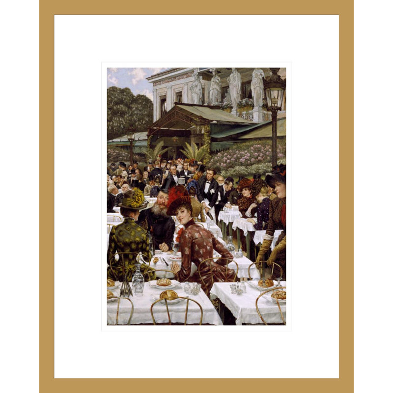 Les artistes par James Tissot - Estampe numérique encadrée, H 16,75 po x l 13,4 po