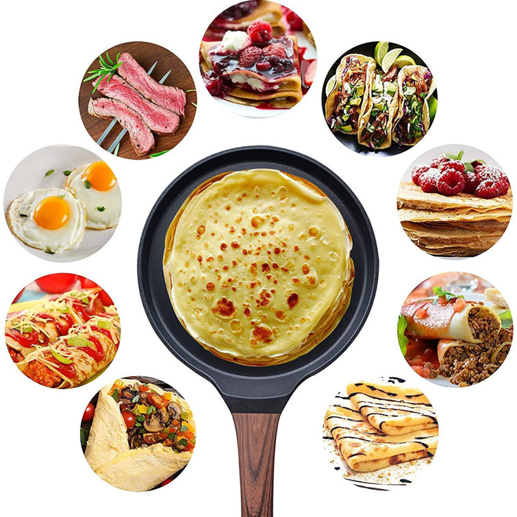 Melissa Crepe Pan, 10inch Skillet Pan for Dosa Tawa Omelette Tortillas Crispy Pancake B094TZ5P4G