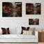 Marché de l'art mexicain brun et orange sur bois-612709403