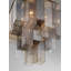 Altesa, plafonnier encastré, 10 lumières, 17 po, chrome, verre mélangé-906569869