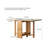 Natural Solid Oak Legs Extending Dining Table Rock Slab Top Extending Dining Table For 4-6 People Solid Wood Dining Table