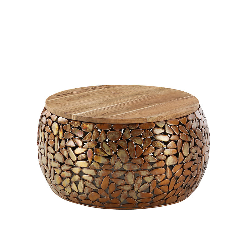 Solid Coffee Table, 25cm H x 55cm L x 55cm D