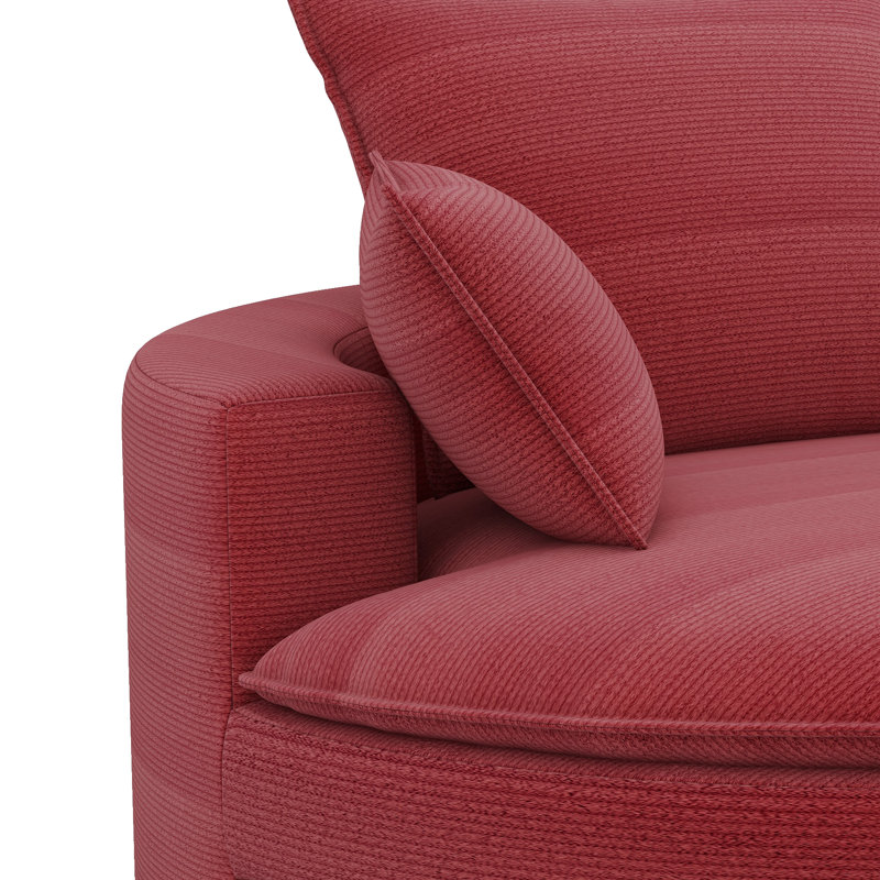 Canapé pivotant Boneless, Rouge