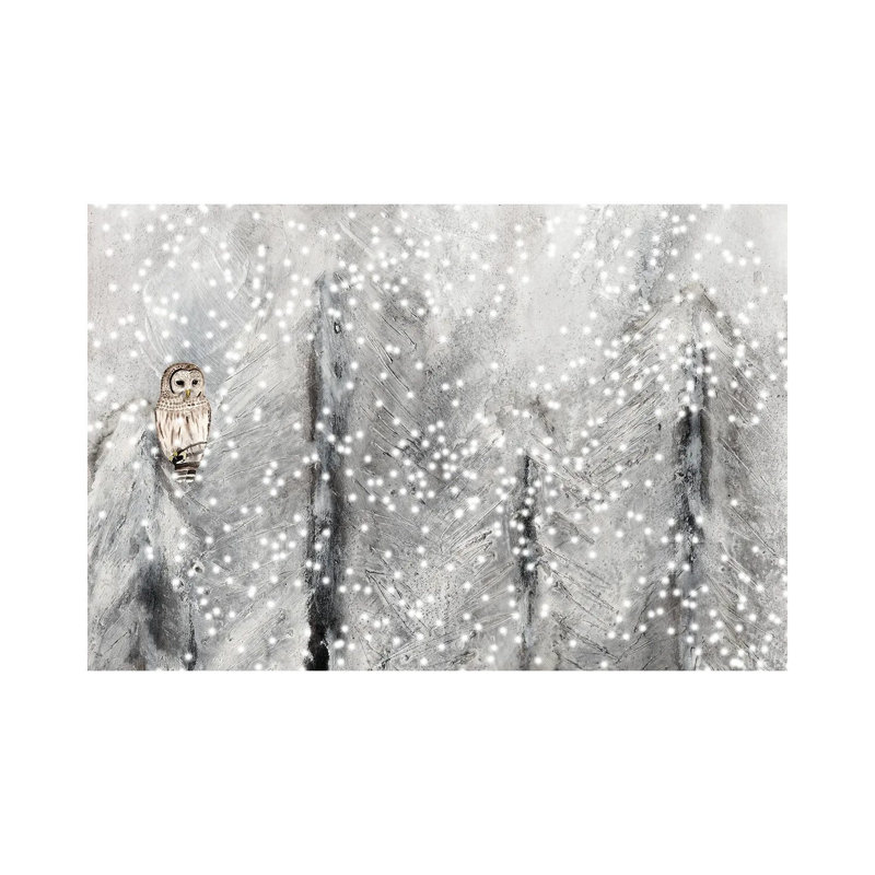 Snowy Habitat II by Alicia Ludwig - Wrapped Canvas Painting, 66.04 cm H x 45.72 cm W
