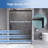 44"-48" W X 72" H Semi Frameless Double Sliding Shower Door with 5/16" (8mm) Tempered Clear Glass-119269227