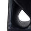 MGO Twist Shape Side Table, Wood-Like Texture, Black Colour