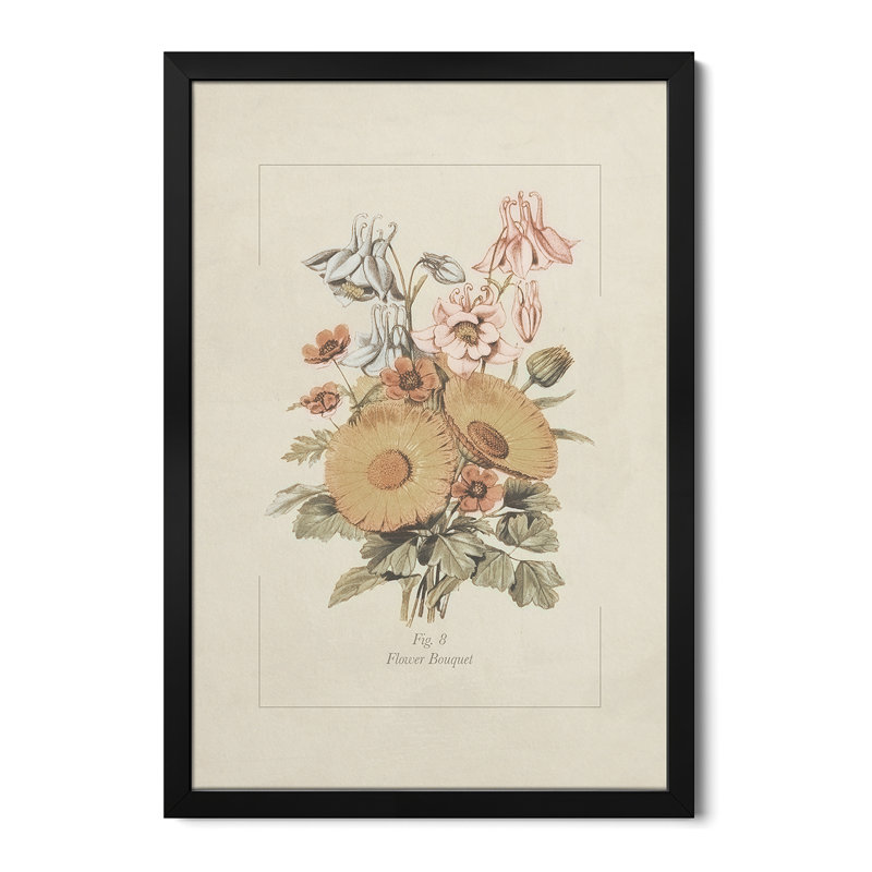 Bouquet de fleurs # 8 - reproduction d'art murale - affiche de galerie, H 24 po x l 16 po