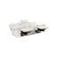 Canapé inclinable électrique Celly avec porte-gobelets et port USB, microfibre beige-118708303
