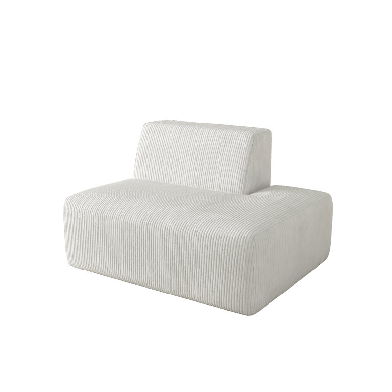 128.8Cm Wide Side Chair, Beige