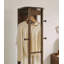 Armoire à miroir pleine grandeur en bois d'hévéa massif avec rangement pour bijoux
