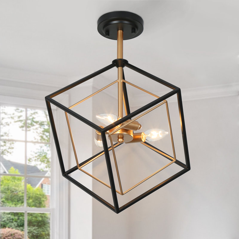 Plafonnier semi-encastré 3 lumières 15 po