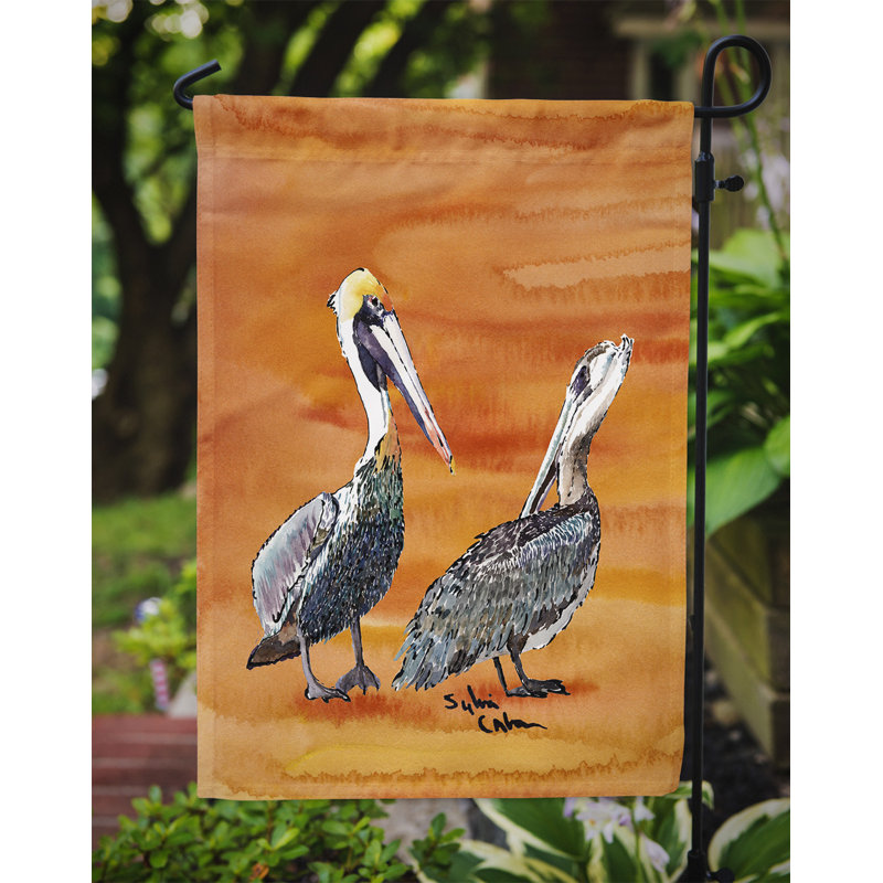 Drapeau de jardin à 2 côtés pelican