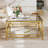 Square Glass Coffee Table-1535398846