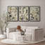 Élégante silhouette botanique neutre décorative à feuilles superposées de style campagne moderne, 3 pièces, impression encadrée-614069344-614069345