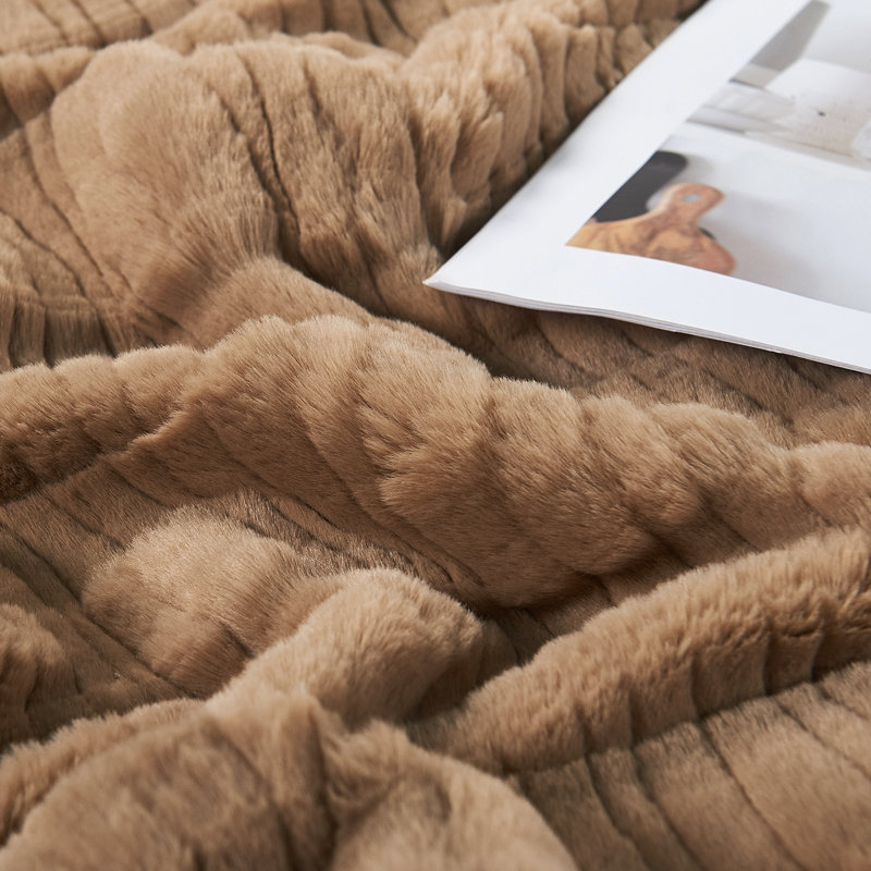 Throw Blanket, Light Taupe
