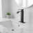 Waterfall Spout Bathroom Sink Faucet with Single-Handle and Pop-Up Drain Assembly-120276084