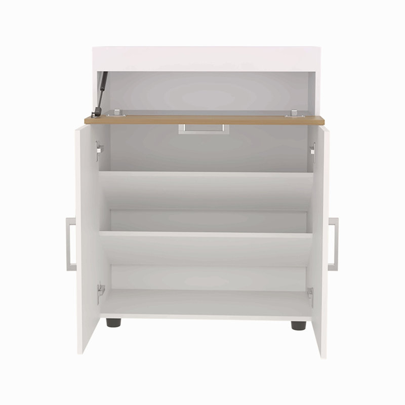 Range-chaussures, 3 portes, 3 tablettes, 4 pieds