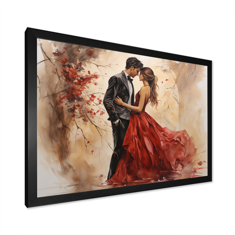 Mariage, mariage éternel, art mural romantique, H 30 po x l 40 po x P 1,5 po, Cadre simple noir
