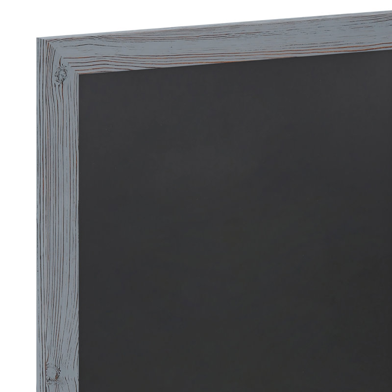 Panneau mural magnétique avec effaceur Millworks pour la maison, l'école ou le bureau, 24 po x 18 po, gris