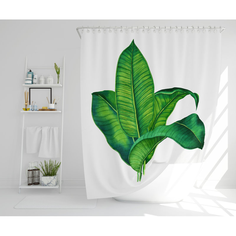 Lillias Polyester Shower Curtain Set, 168cm H x 168cm W