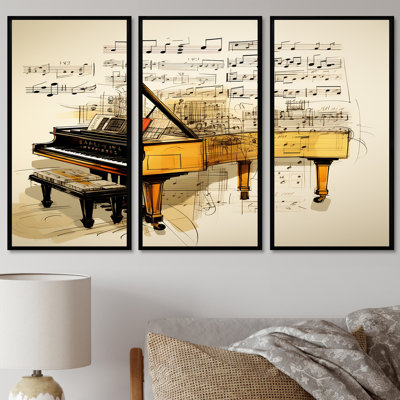 Acushnet - Piano Wall Art Print Set