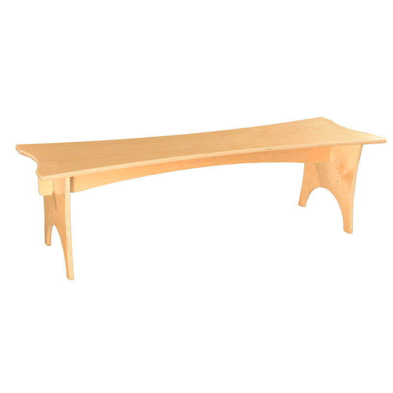 Scalloped Straight Bench, 12" H x 48" W x 15" D